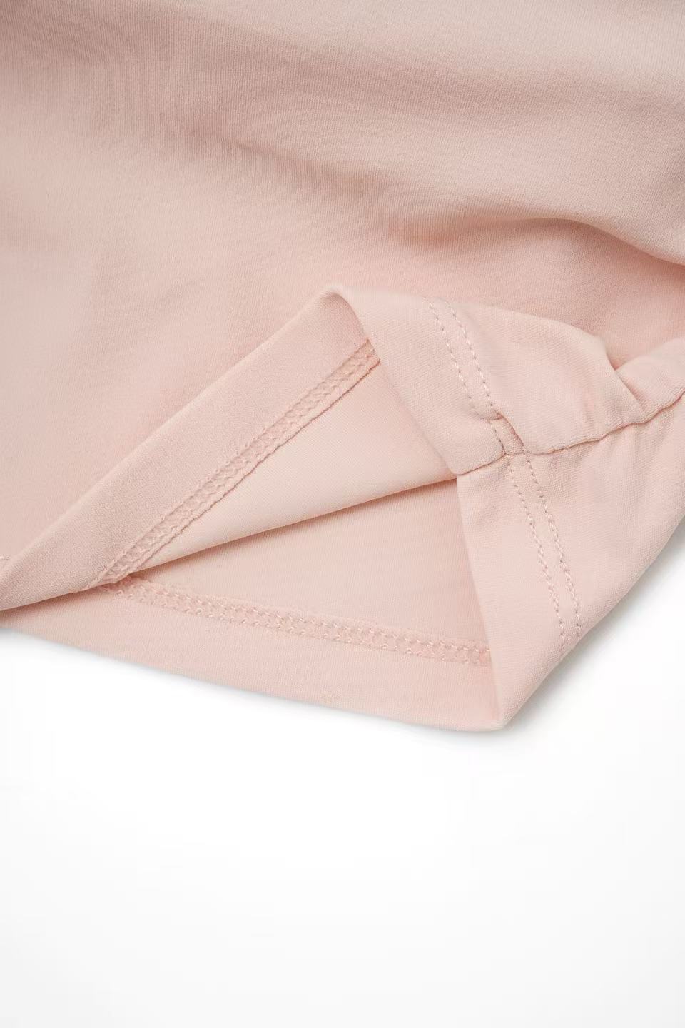 Acqua Épure｜Pink Bandeau Set & High-Waisted Yoga Shorts Women’s Running Pilates Activewear