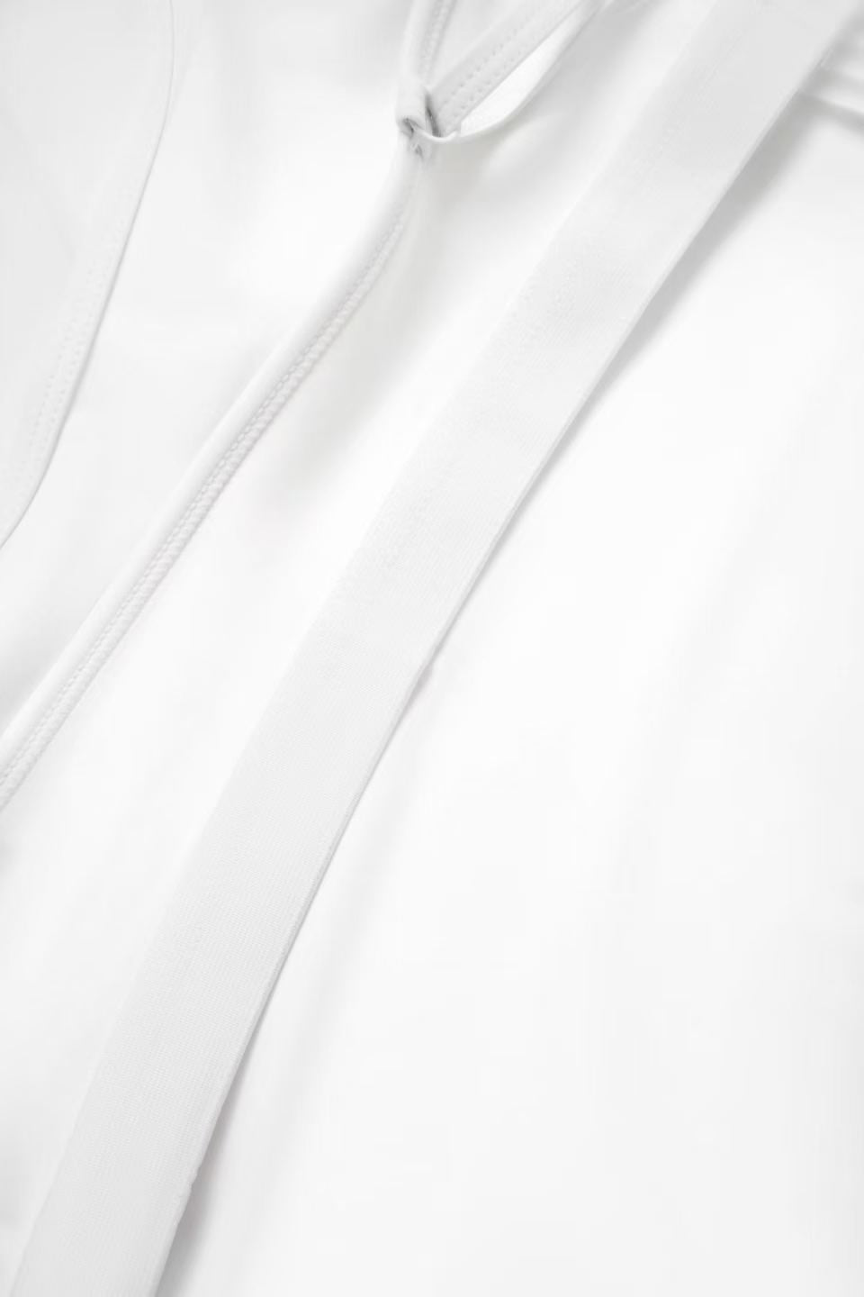 Acqua Épure｜White Halter Neck Layered Sports Tank Top with Removable Pads