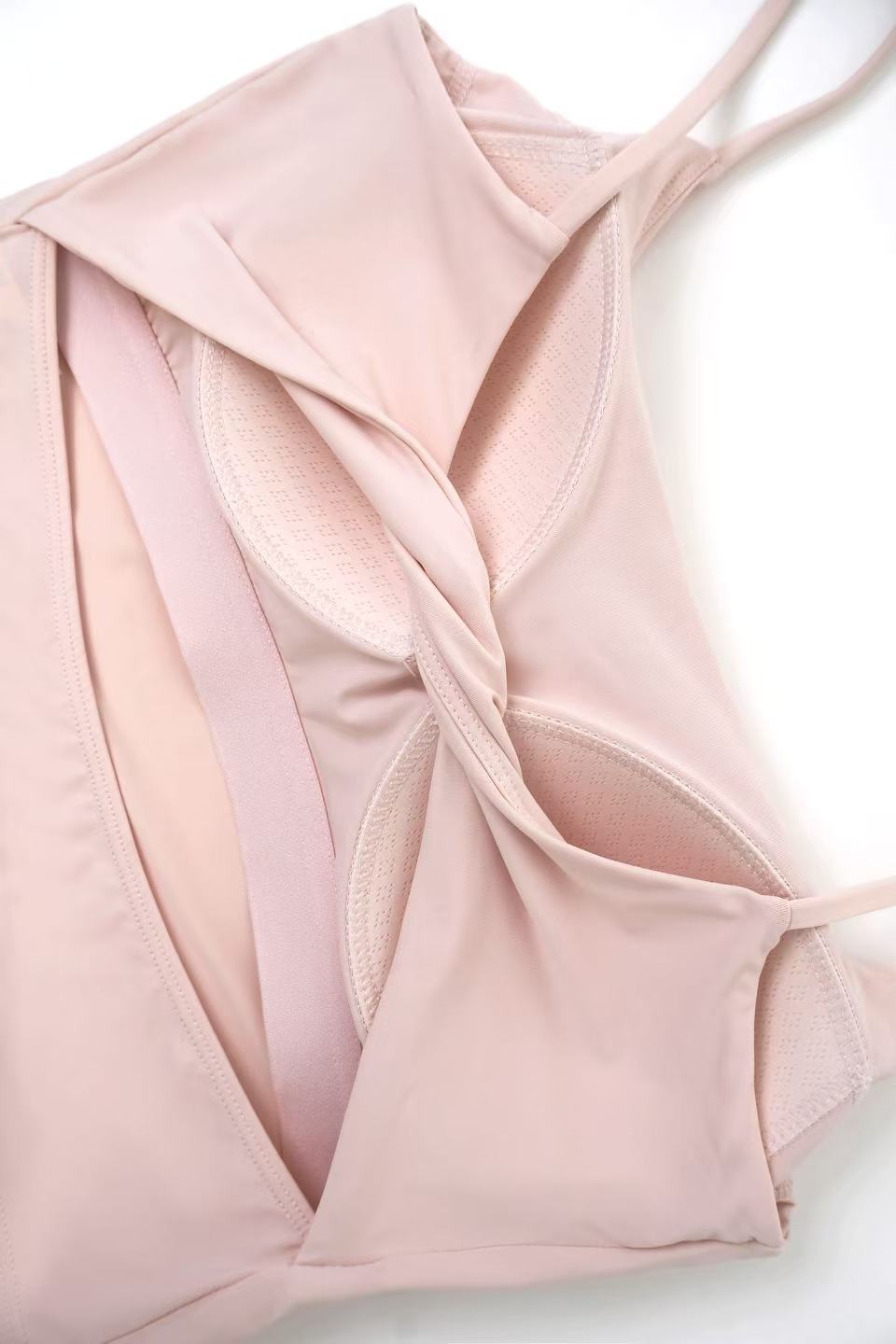 Acqua Épure｜Pink Bow Tie Sports Tank Top Women’s Yoga Pilates Tennis Top
