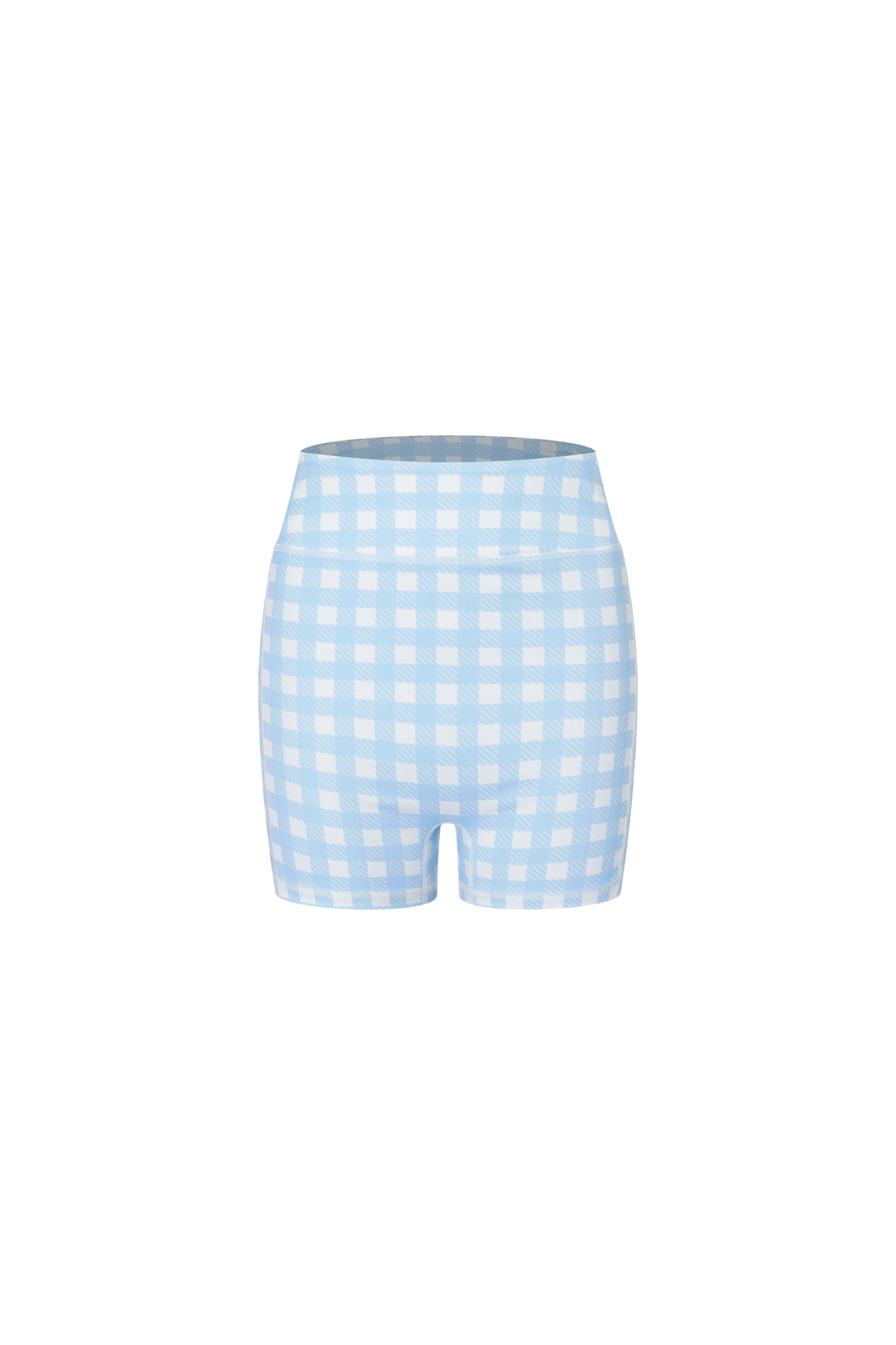 Acqua Épure｜Blue Plaid Cycling Shorts Women’s Pocket Yoga & Tennis Active Shorts