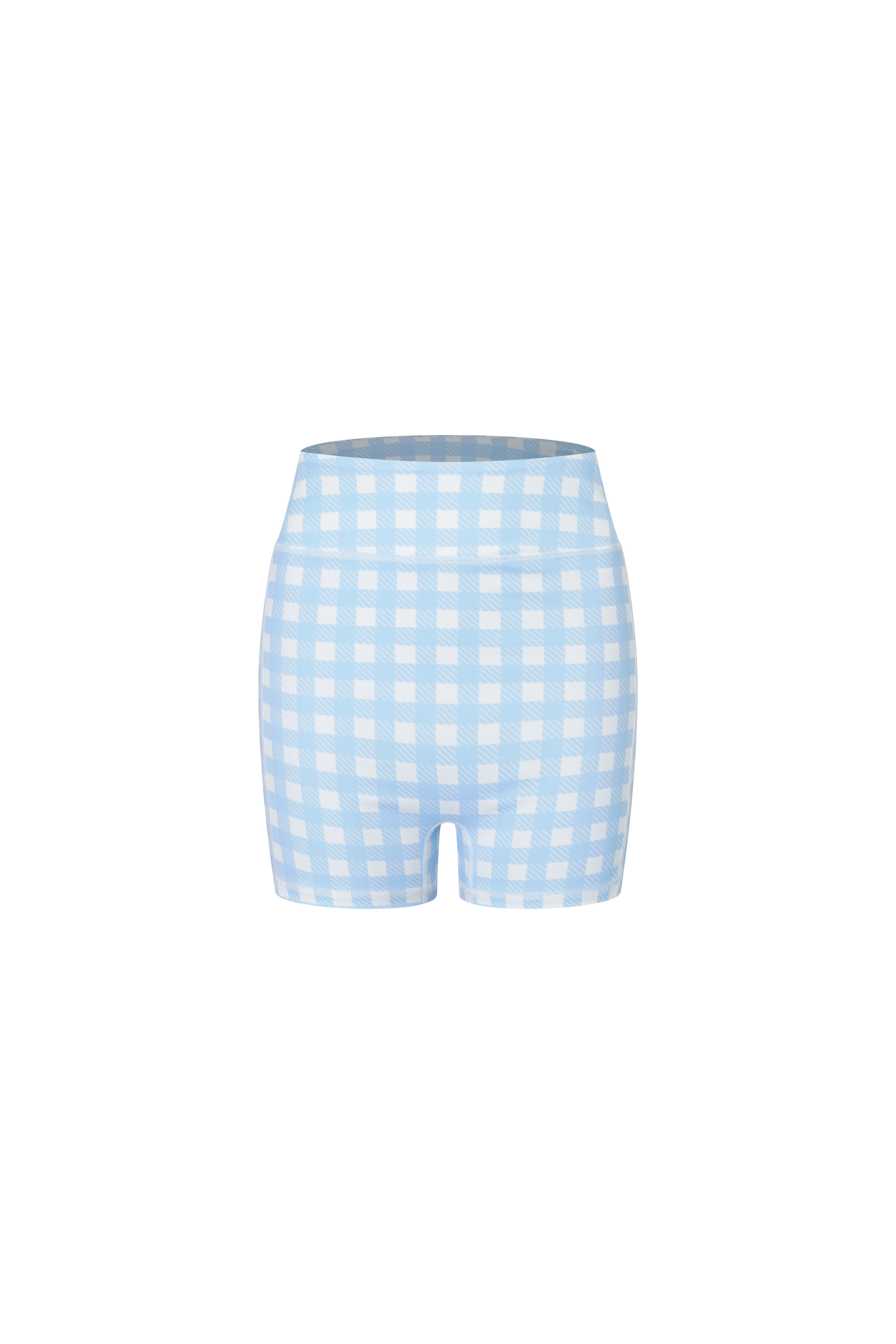 Acqua Épure｜Blue Plaid Cycling Shorts Women’s Pocket Yoga & Tennis Active Shorts
