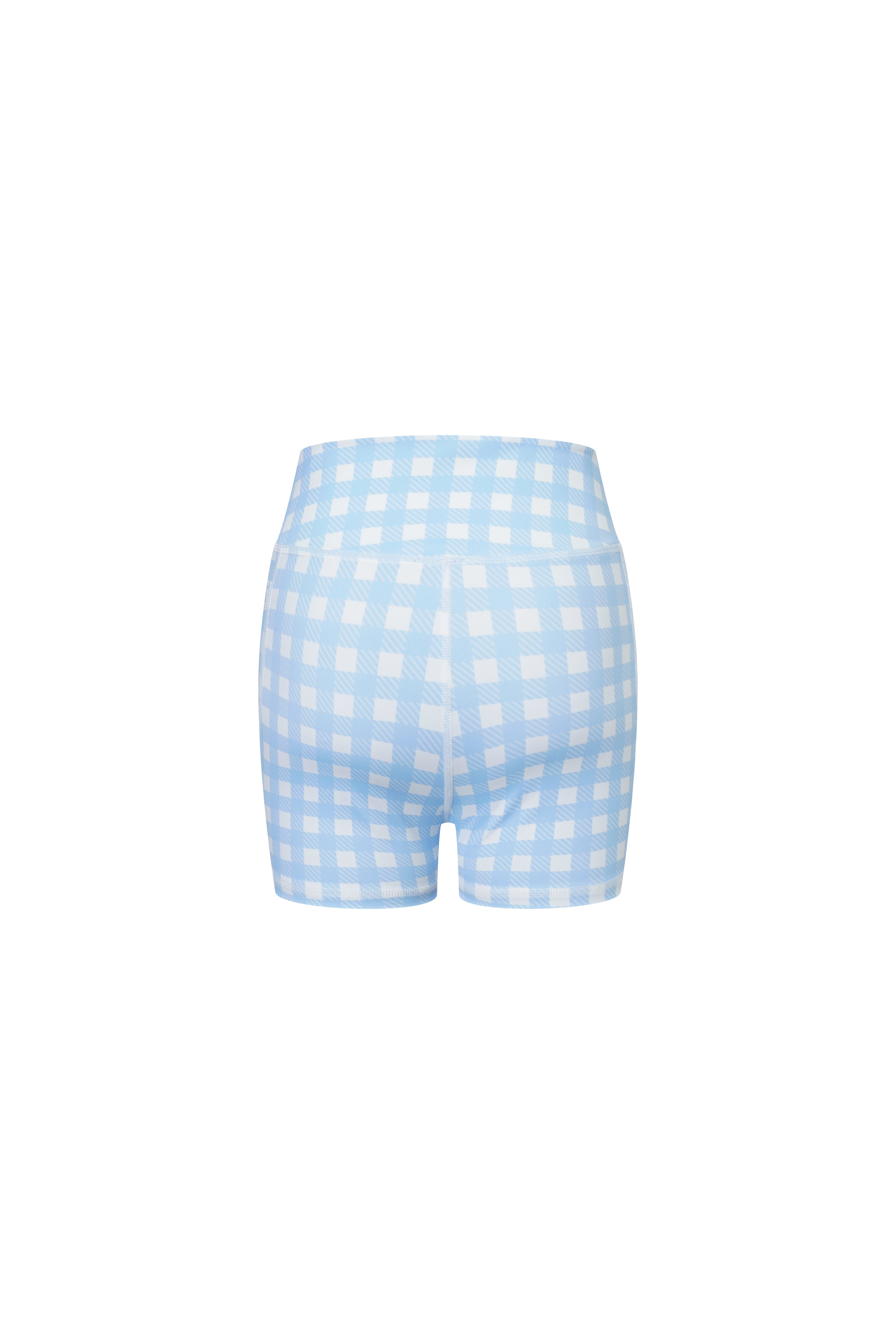 Acqua Épure｜Blue Plaid Cycling Shorts Women’s Pocket Yoga & Tennis Active Shorts